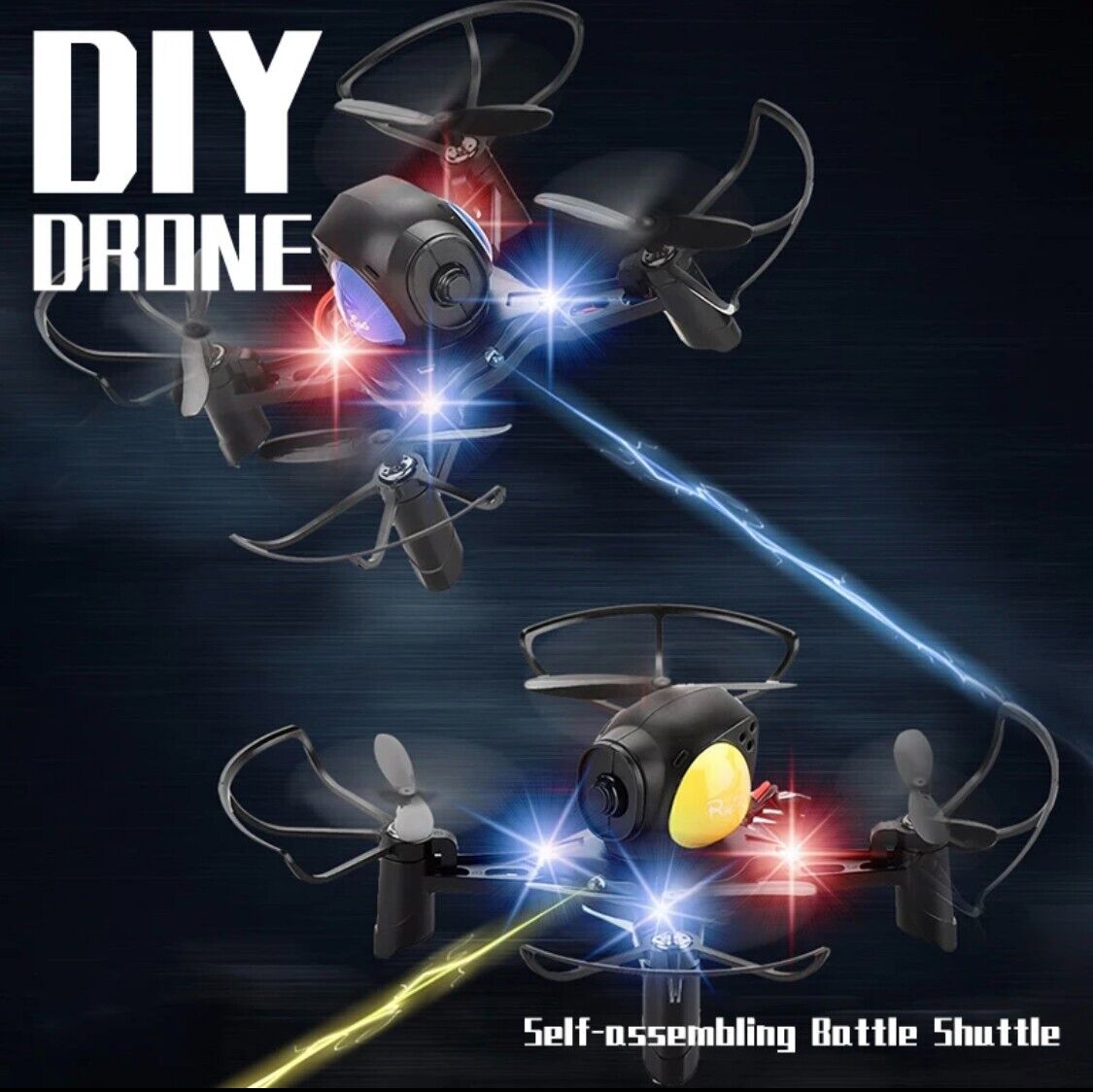 Mini YC 4k Camera DIY Assembled Four Axis Aircraft Combat Drone WIFI Aerial