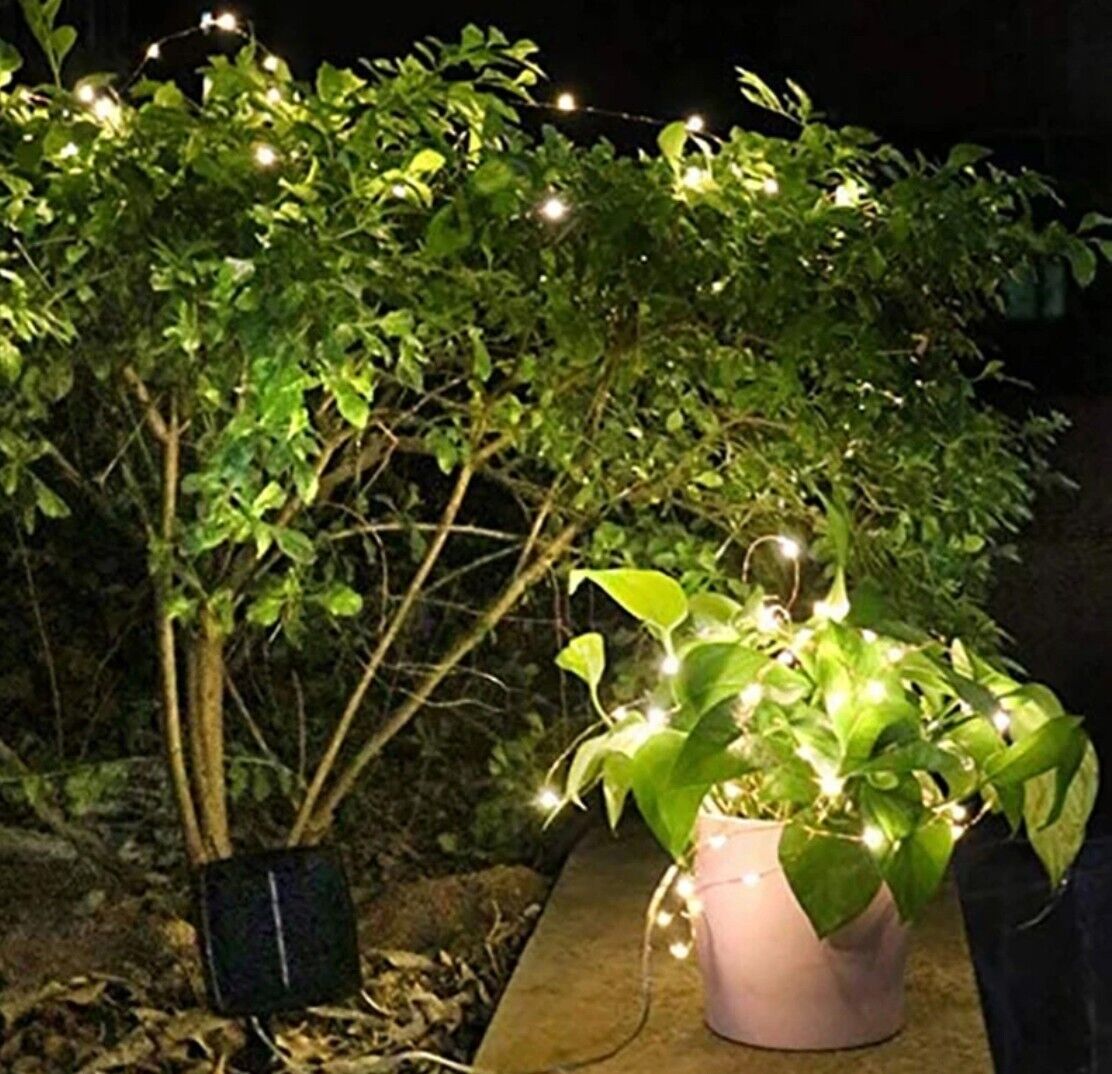 12/32m LED Solar Light Garland Outdoor Garden Fairy String Light Led Twinkle