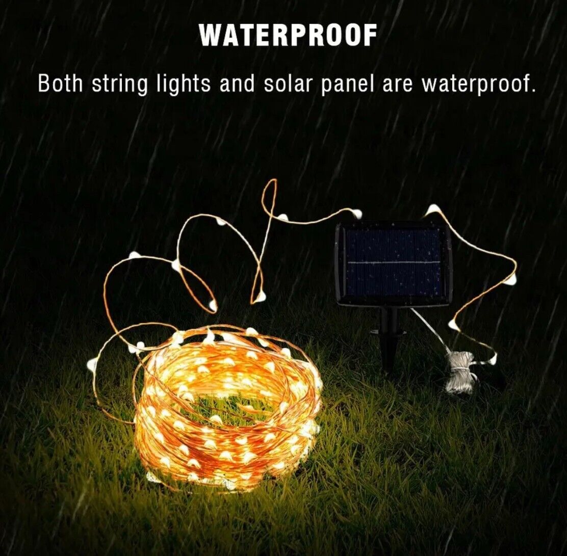 12/32m LED Solar Light Garland Outdoor Garden Fairy String Light Led Twinkle