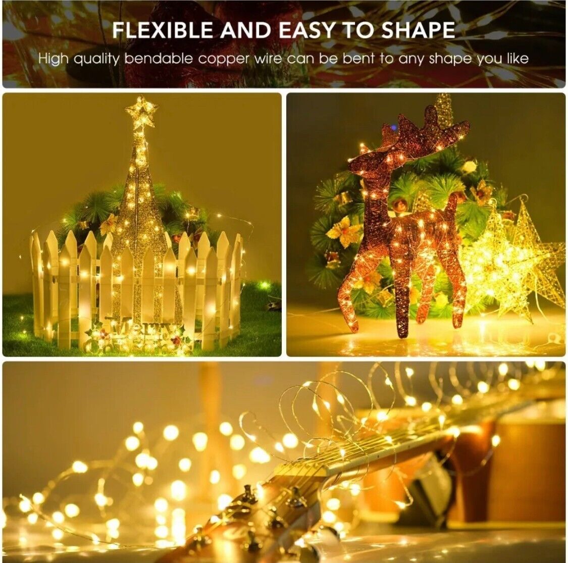 12/32m LED Solar Light Garland Outdoor Garden Fairy String Light Led Twinkle