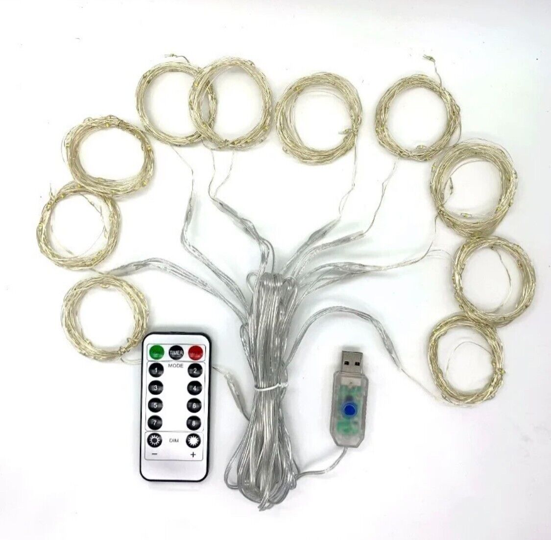 LED String Lights Christmas Decoration 3m Remote Control Holiday Wedding Fairy