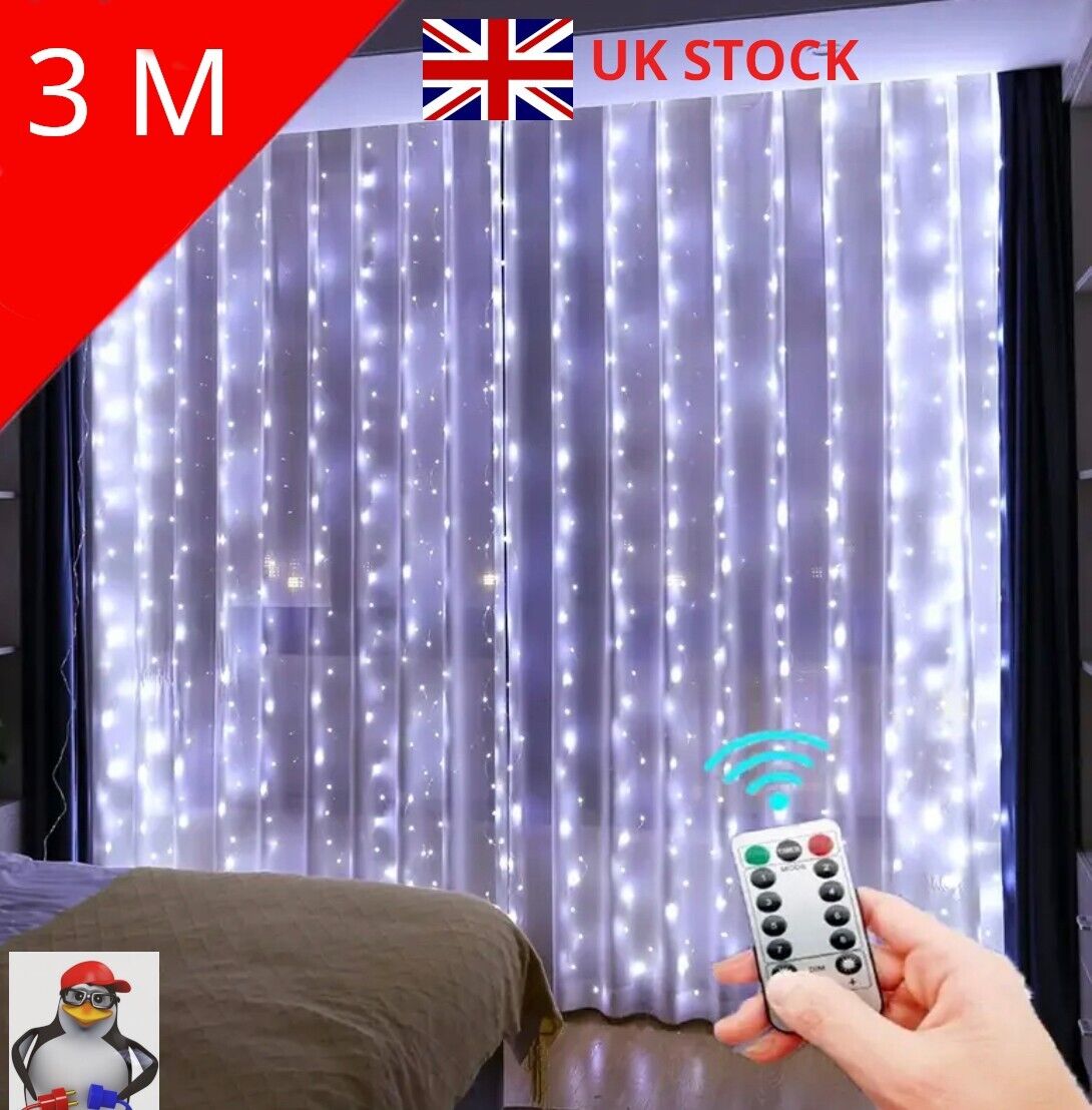 LED String Lights Christmas Decoration 3m Remote Control Holiday Wedding Fairy