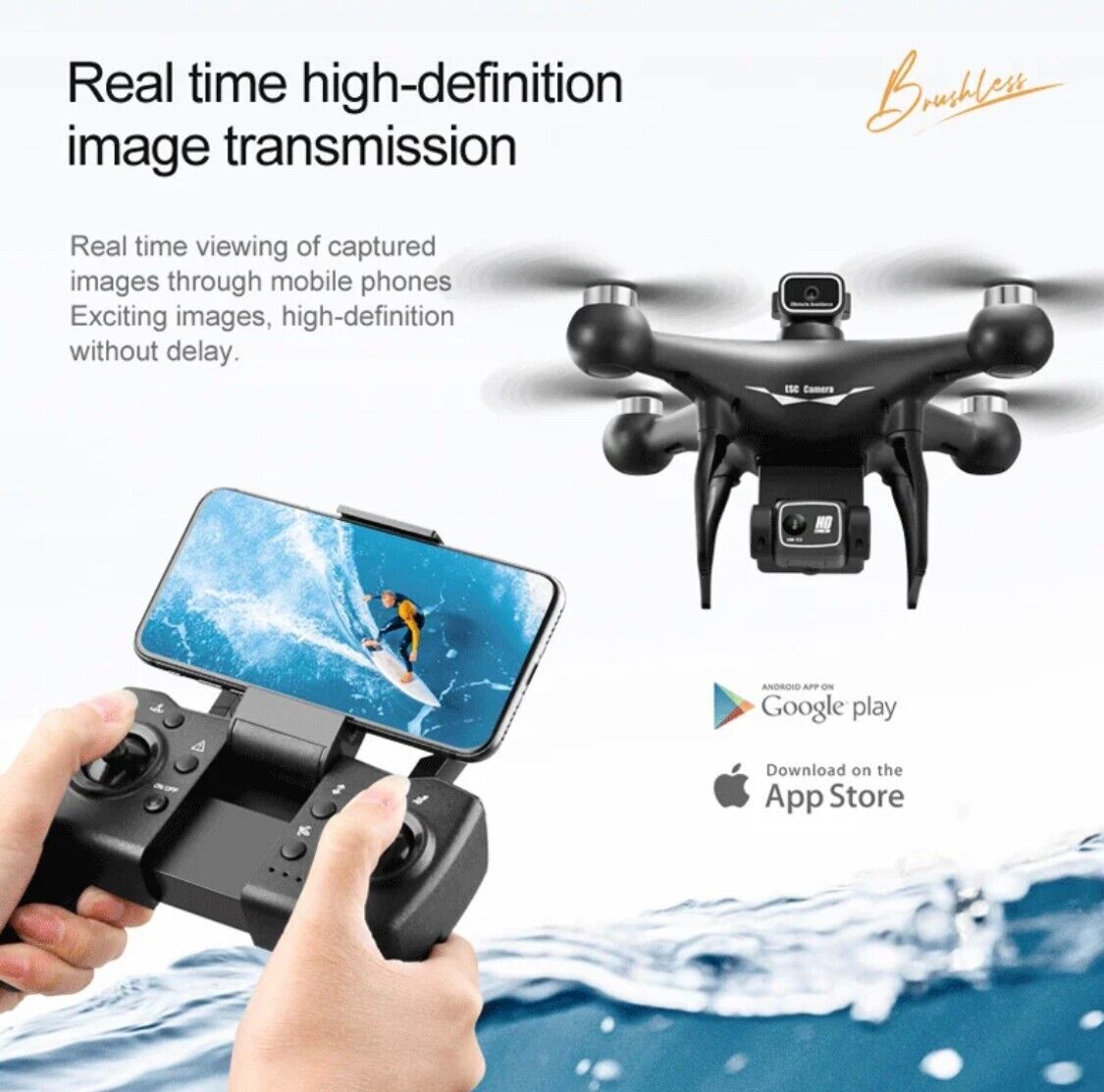 S116 Max Drone Quadcopter Obstacke Avoidance Dual Camera 4K Brushles Optical Flo
