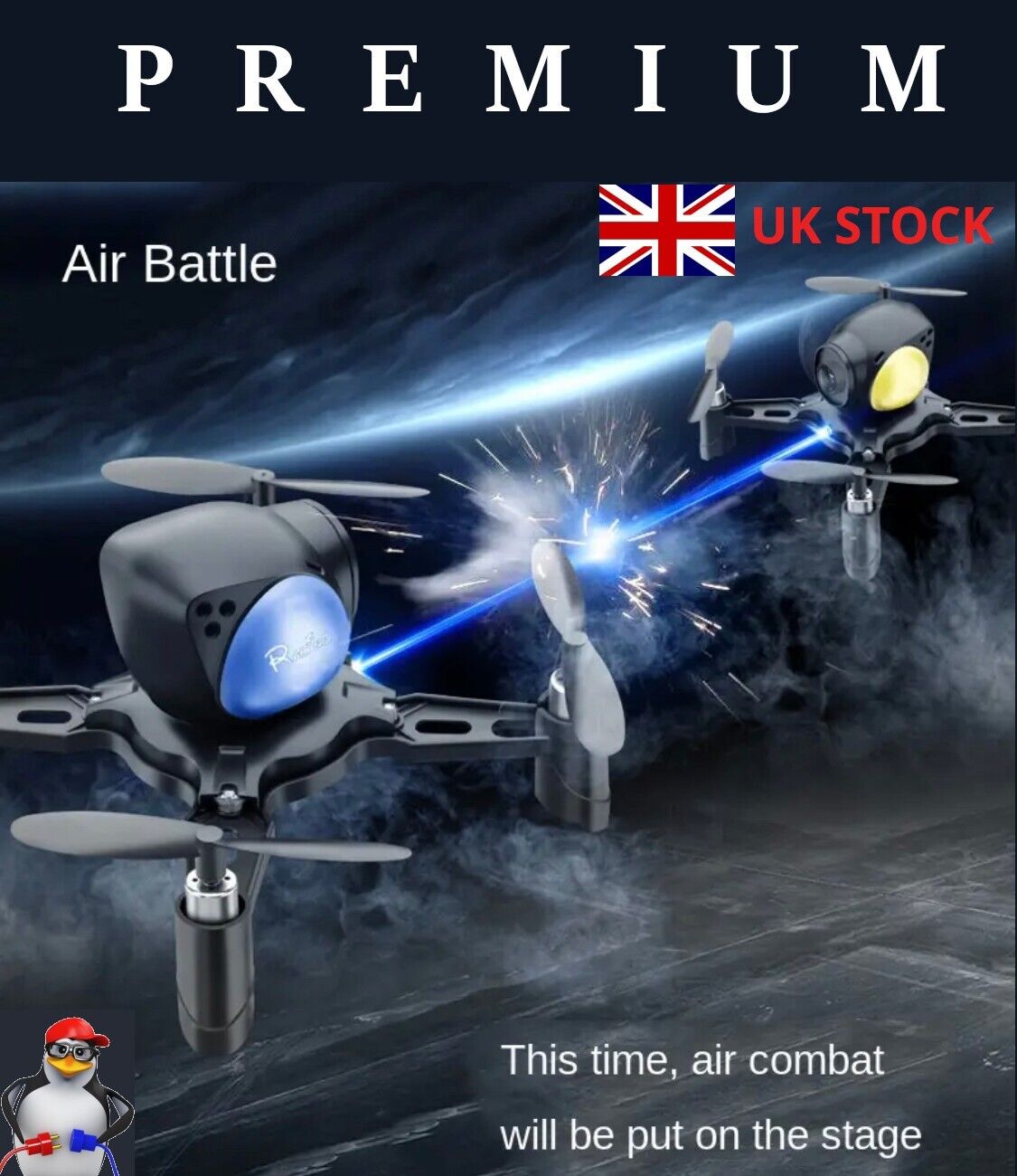 Mini YC 4k Camera DIY Assembled Four Axis Aircraft Combat Drone WIFI Aerial