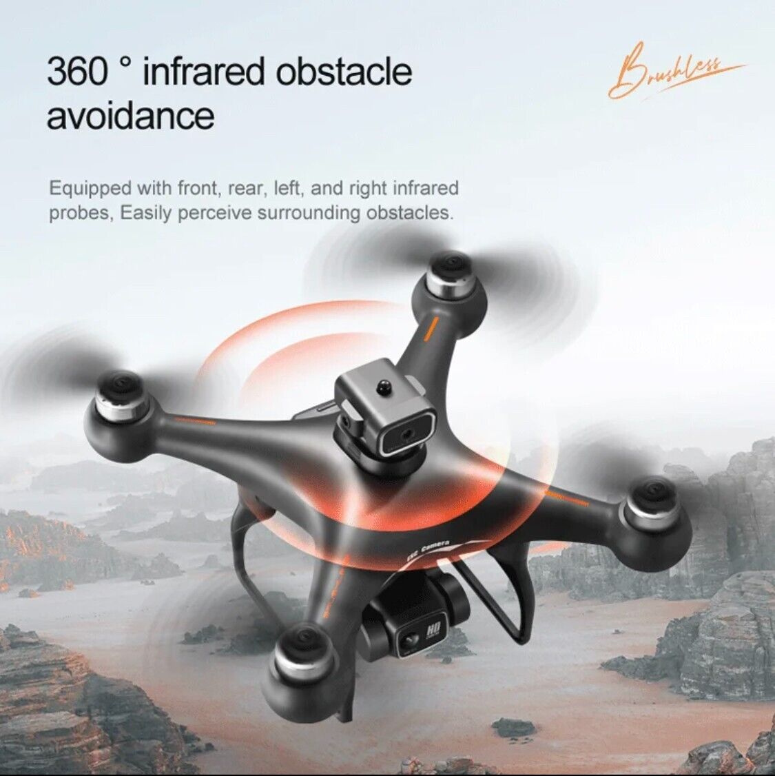 S116 Max Drone Quadcopter Obstacke Avoidance Dual Camera 4K Brushles Optical Flo