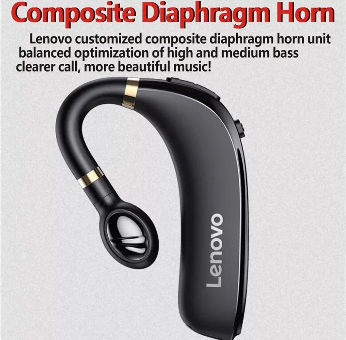 Original Lenovo HX106 Bluetooth Earphone Pro Ear Hook Wireless Bluetooth 5.0