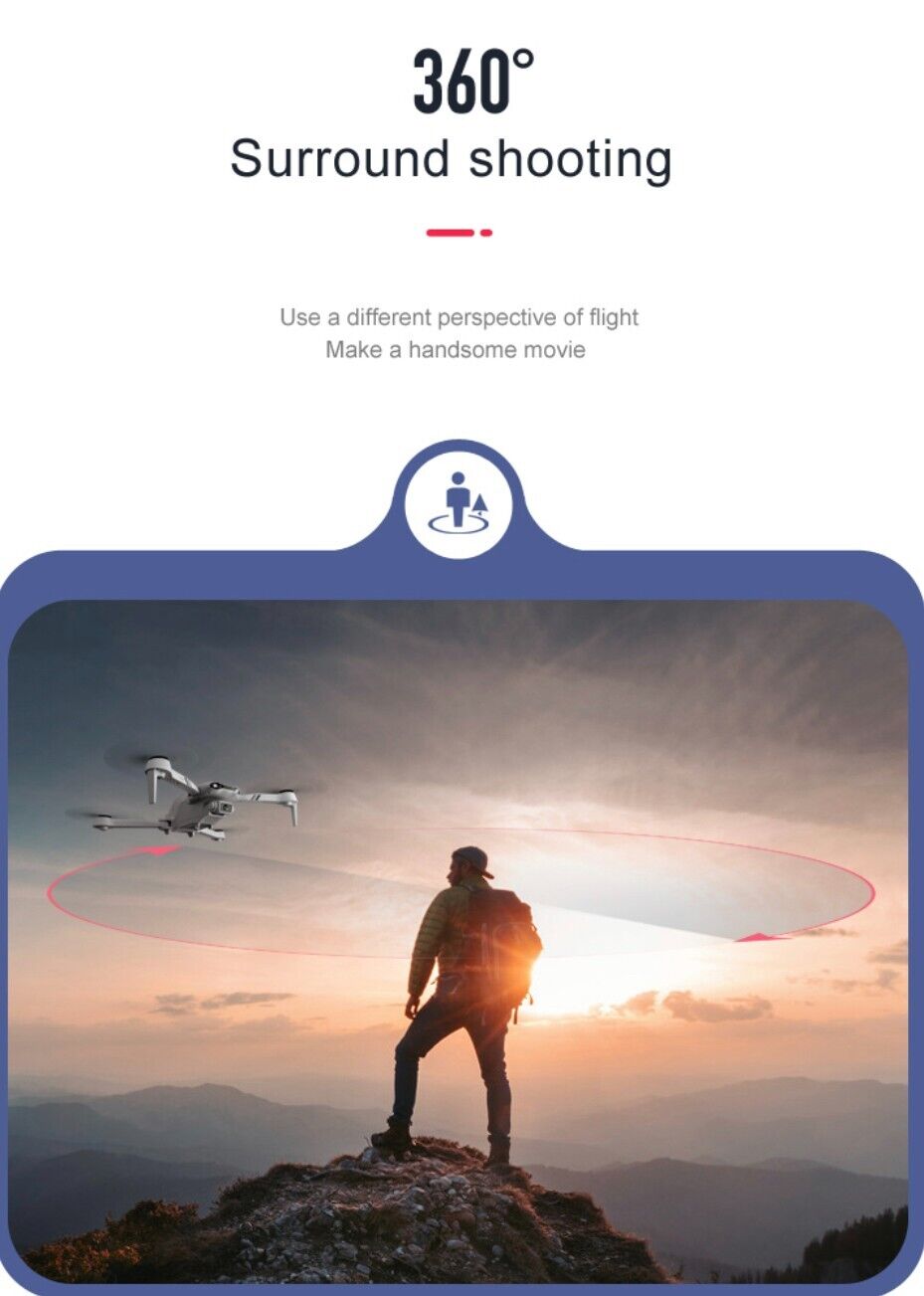 F10 Drone 6K HD Camera GPS 5G WIFI Wide Angle FPV Real Time Transmission