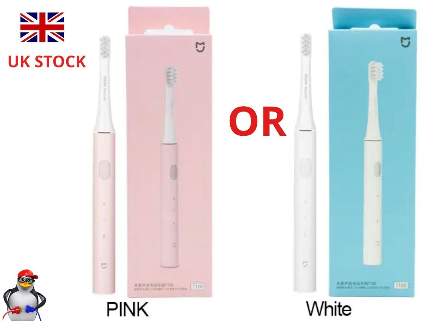 Sonic Electric Toothbrush Xiaomi Mijia T100 Mi Smart Tooth Brush Colorful USB