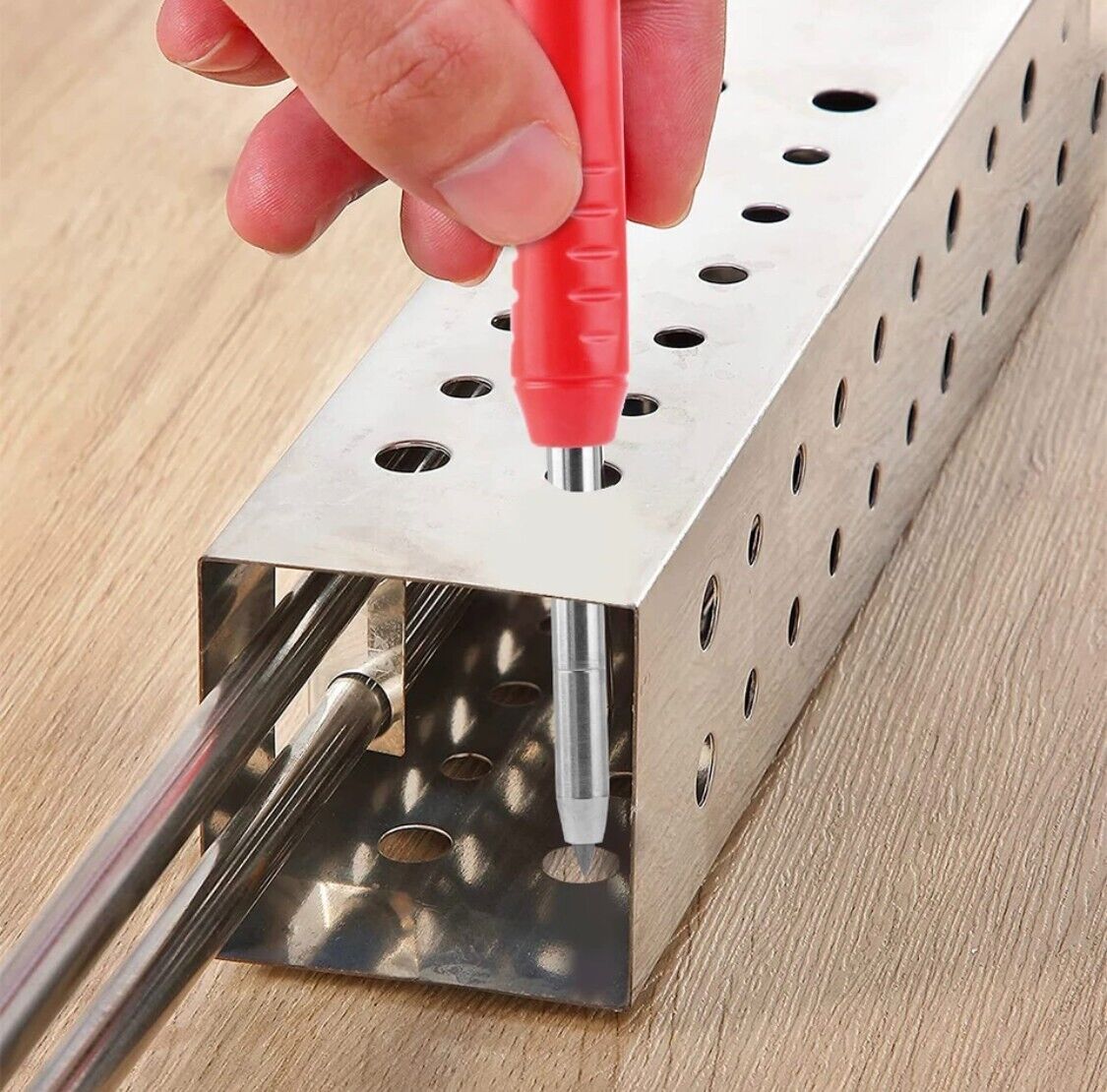 Solid Carpenter Mechanical Pencil With Sharpener Marking Pencil Scriber For Wood