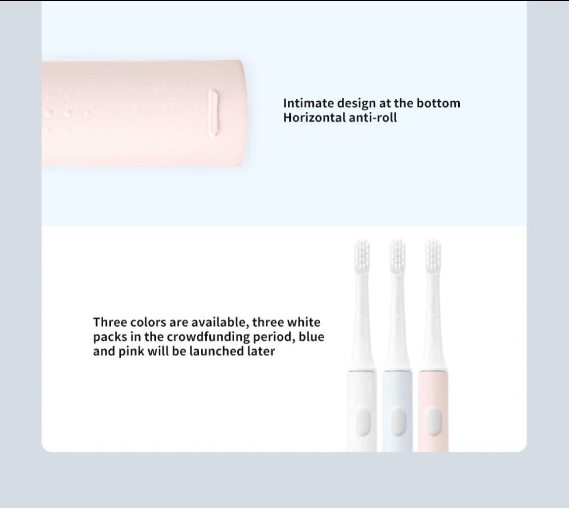 Sonic Electric Toothbrush Xiaomi Mijia T100 Mi Smart Tooth Brush Colorful USB