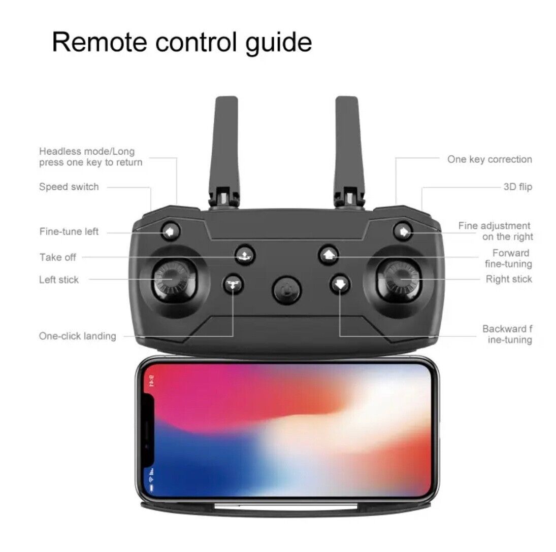 DRONE ZHENDUO E88 Pro 4k Profesional HD 4k Rc Airplane Dual-Camera Wide-Angle