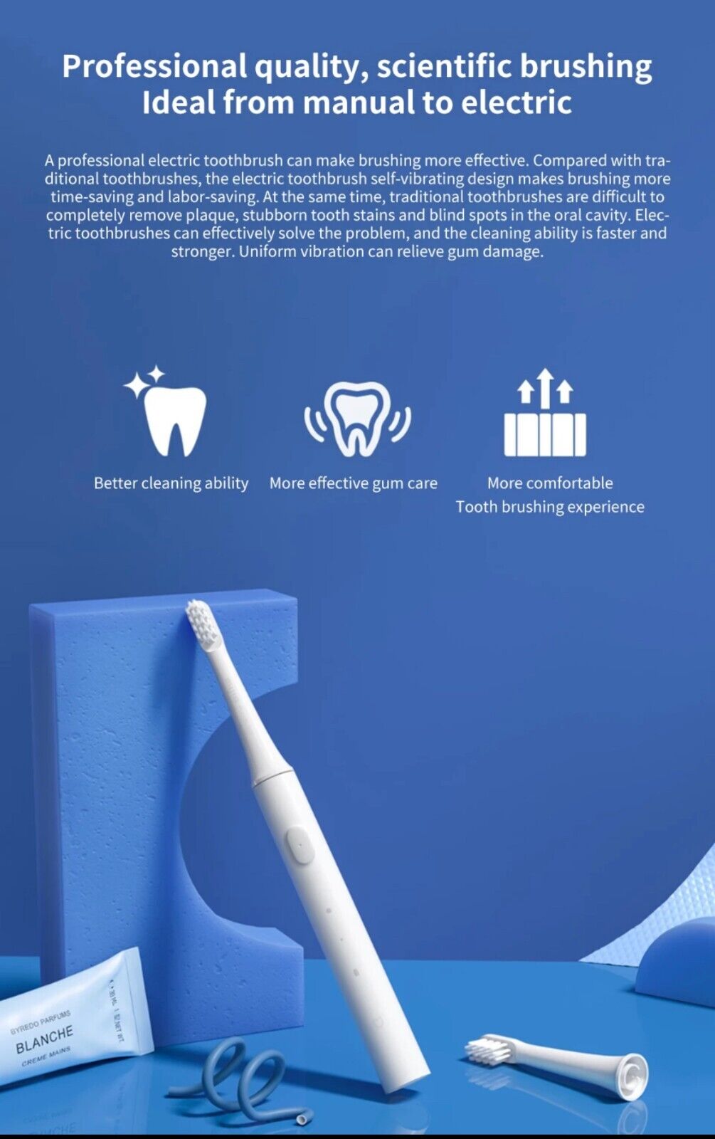 Sonic Electric Toothbrush Xiaomi Mijia T100 Mi Smart Tooth Brush Colorful USB