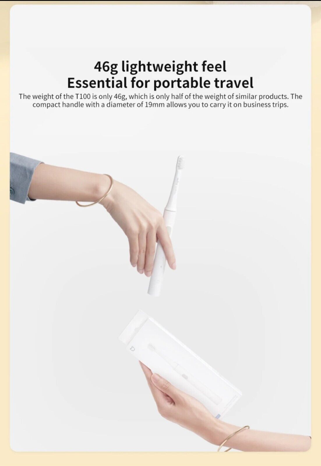 Sonic Electric Toothbrush Xiaomi Mijia T100 Mi Smart Tooth Brush Colorful USB