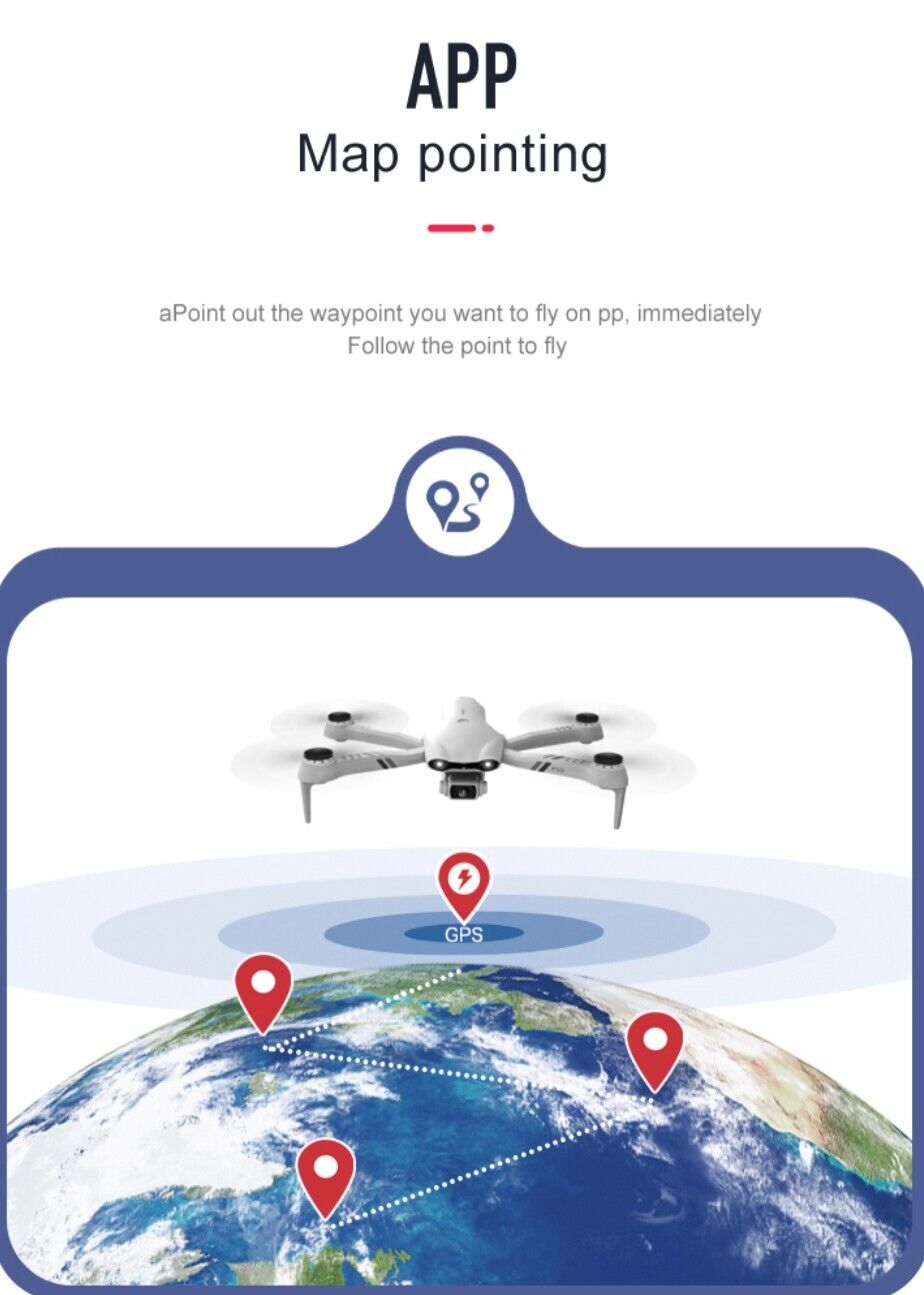 F10 Drone 6K HD Camera GPS 5G WIFI Wide Angle FPV Real Time Transmission