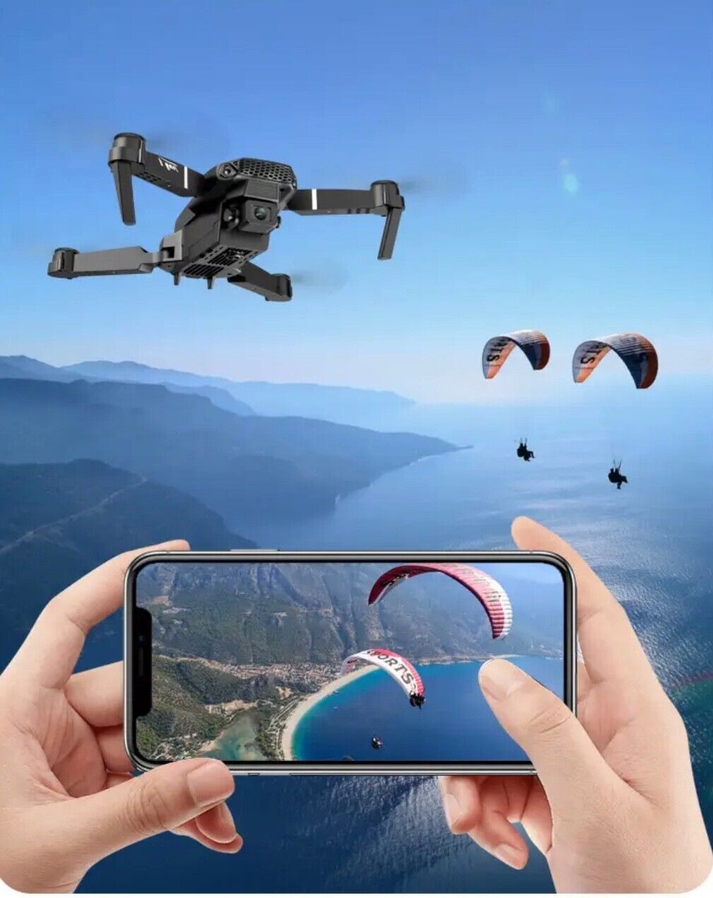 DRONE ZHENDUO E88 Pro 4k Profesional HD 4k Rc Airplane Dual-Camera Wide-Angle