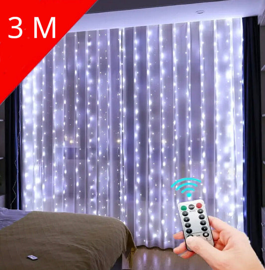 LED String Lights Christmas Decoration 3m Remote Control Holiday Wedding Fairy