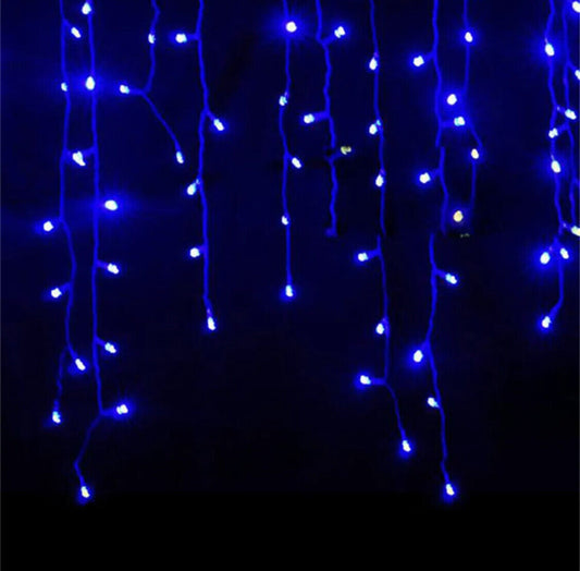 5M Christmas Garland LED Curtain Icicle String Lights Droop 0.4-0.6m AC 220V