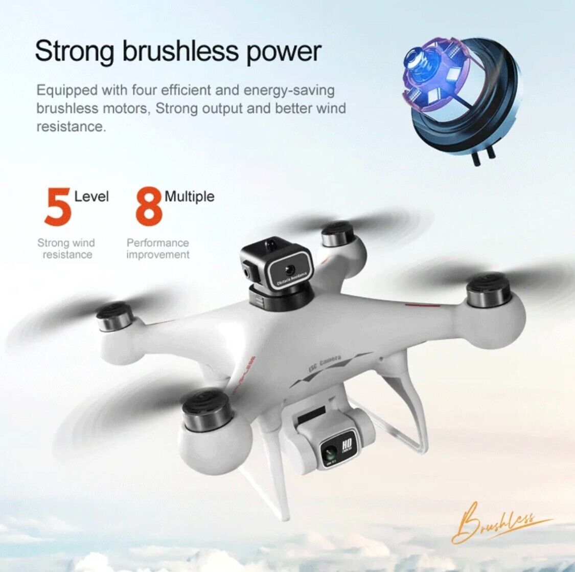 S116 Max Drone Quadcopter Obstacke Avoidance Dual Camera 4K Brushles Optical Flo