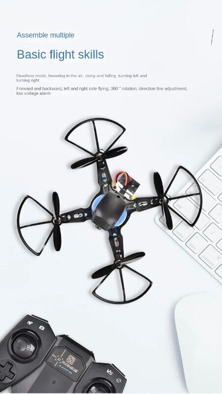 Mini YC 4k Camera DIY Assembled Four Axis Aircraft Combat Drone WIFI Aerial