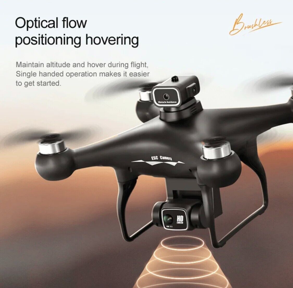 S116 Max Drone Quadcopter Obstacke Avoidance Dual Camera 4K Brushles Optical Flo