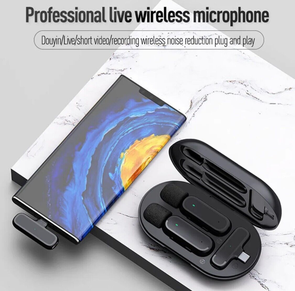 Wireless Lapel Microphone Micro Telephone For Mobile Cell Phone Android Iphone