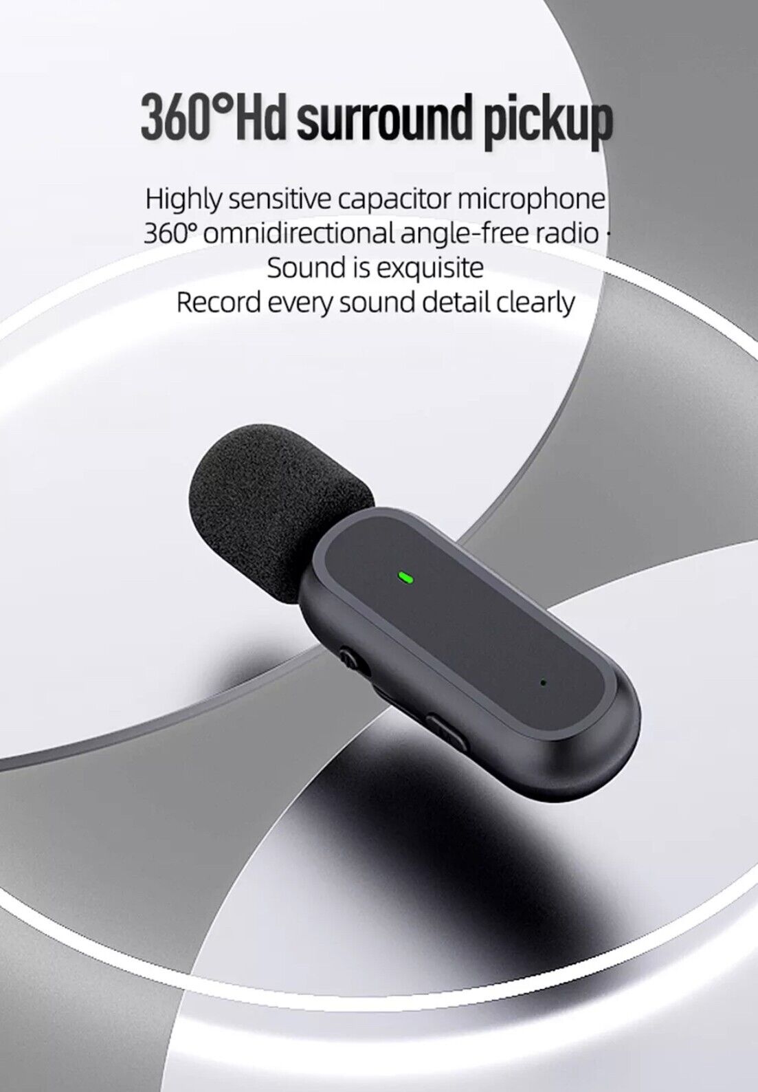 Wireless Lapel Microphone Micro Telephone For Mobile Cell Phone Android Iphone