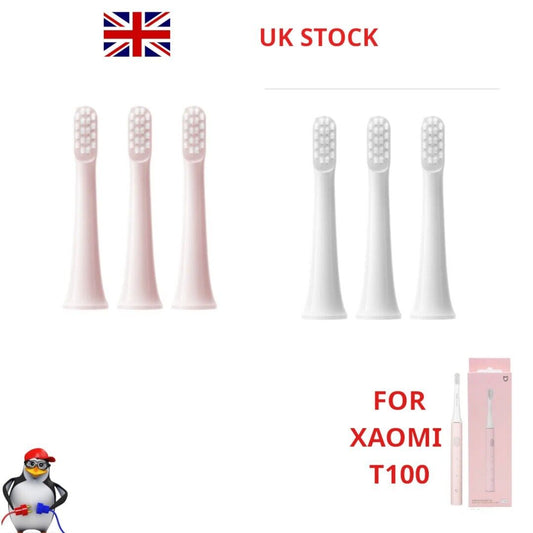 3X Replacment Heads For XIAOMI T100 Sonic Electric Toothbrush Soft Vacuum DuPont