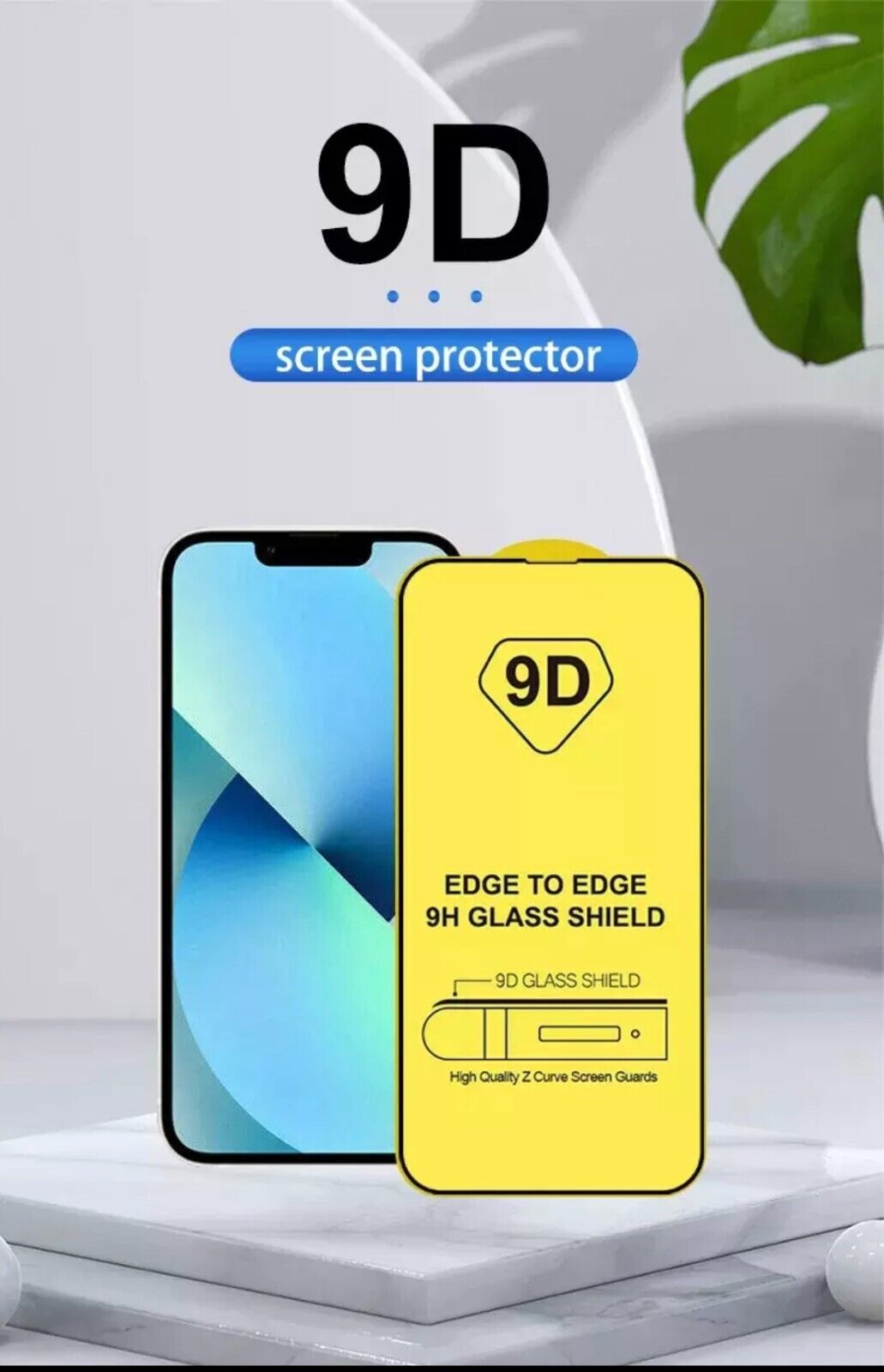 SCREEN PROTECTOR , TEMPERED GLASS 9D FOR IPHONE 12 13 14