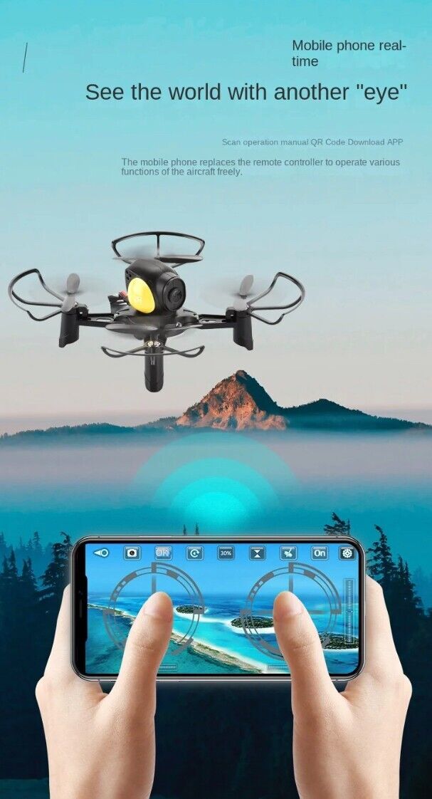 Mini YC 4k Camera DIY Assembled Four Axis Aircraft Combat Drone WIFI Aerial