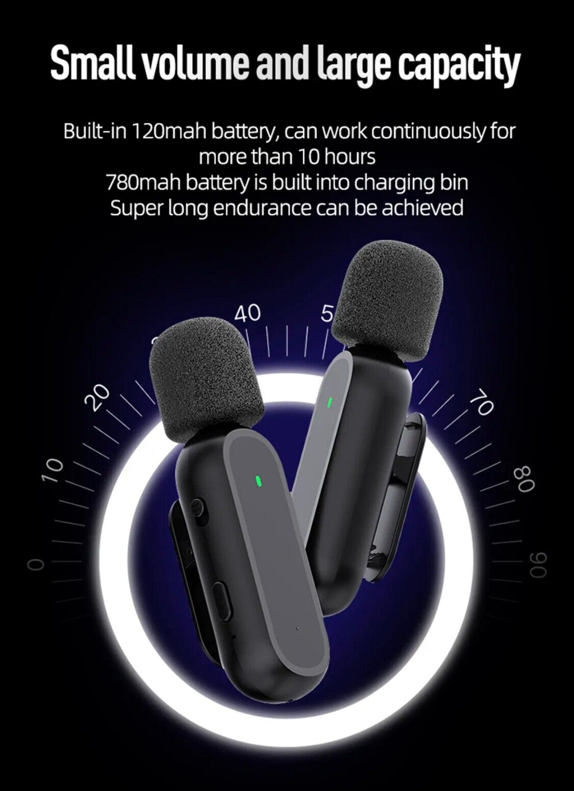 Wireless Lapel Microphone Micro Telephone For Mobile Cell Phone Android Iphone