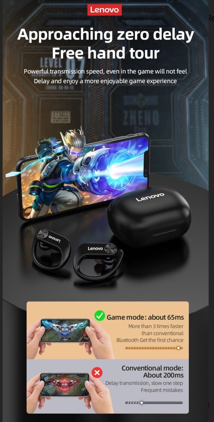 Lenovo LP7 TWS Wireless Headphones Bluetooth Earphones Waterproof 