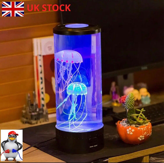 5 Colors Fancy LED Jellyfish Lamp Aquarium Lampka Nocna USB Table Night Light