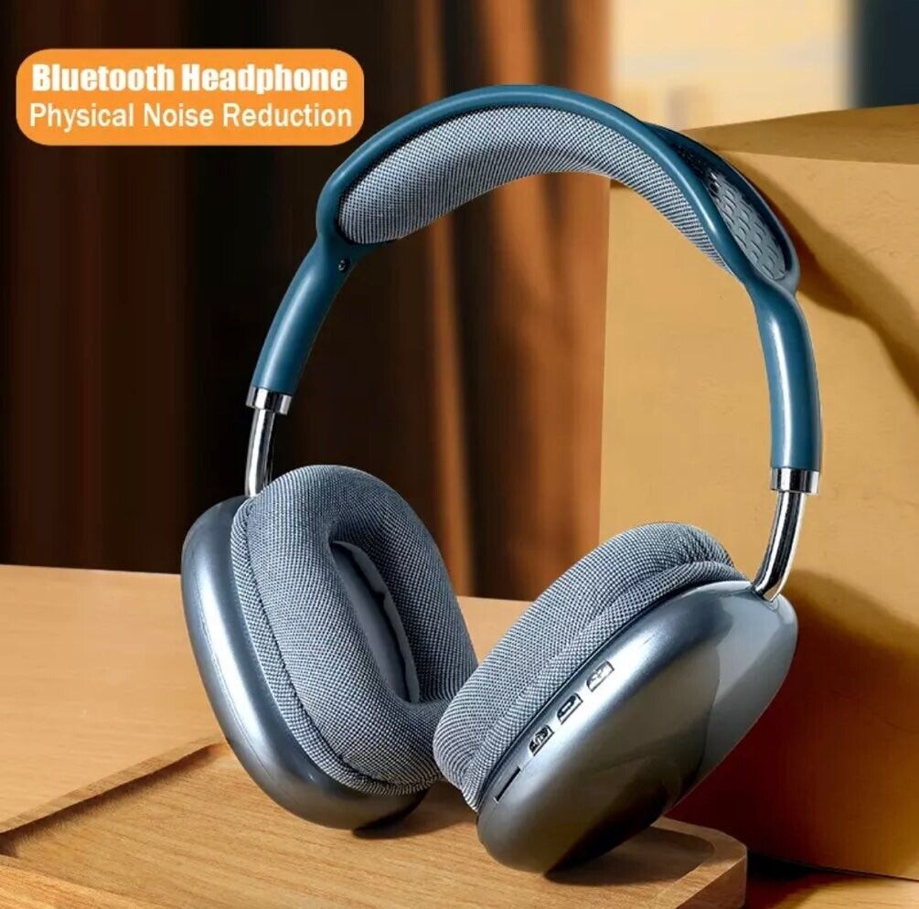 Wireless Headphones Bluetooth Physical Noise Reduction Headsets Stereo Sound