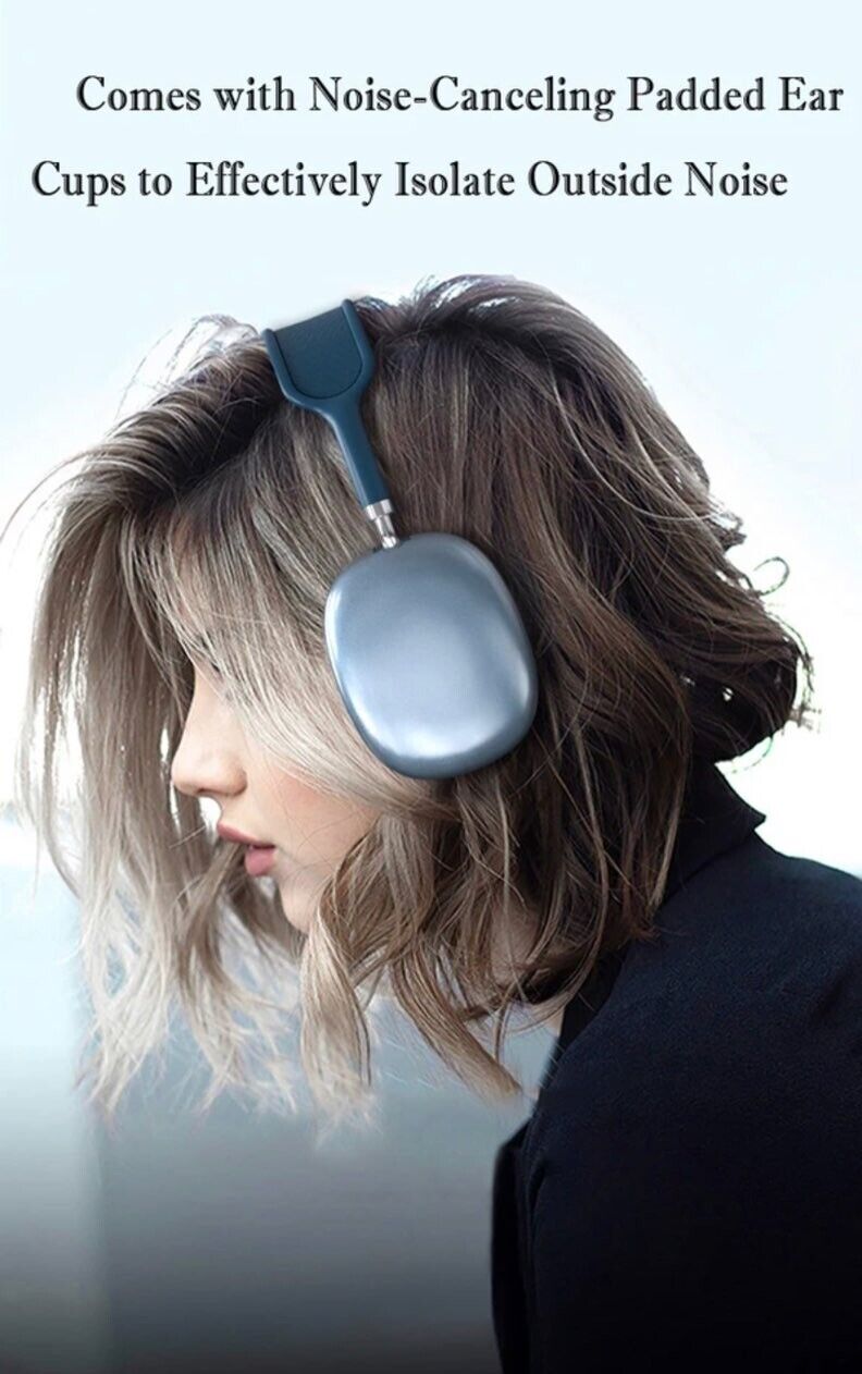 Wireless Headphones Bluetooth Physical Noise Reduction Headsets Stereo Sound