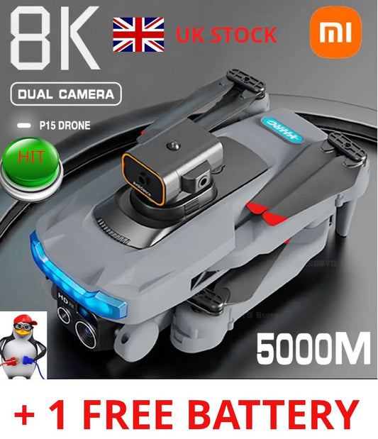 Drone Xiaomi P15  4K/8K HD Camera Brushless Intelligent Obstacle