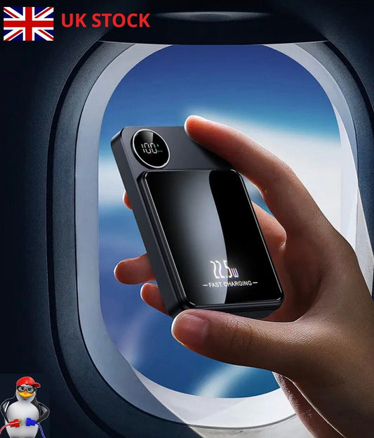 Fast Wireless Charger Macsafe Magnetic Power Bank 30000mAh For iphone Android