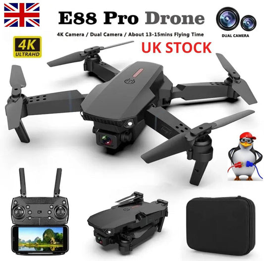 DRONE ZHENDUO E88 Pro 4k Profesional HD 4k Rc Airplane Dual-Camera Wide-Angle
