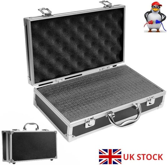 Drone box 30x17x8cm Aluminum tool box Case with Sponge Lining